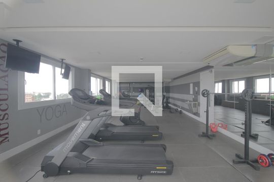 Área comum - Academia de kitnet/studio para alugar com 1 quarto, 34m² em Marechal Rondon, Canoas