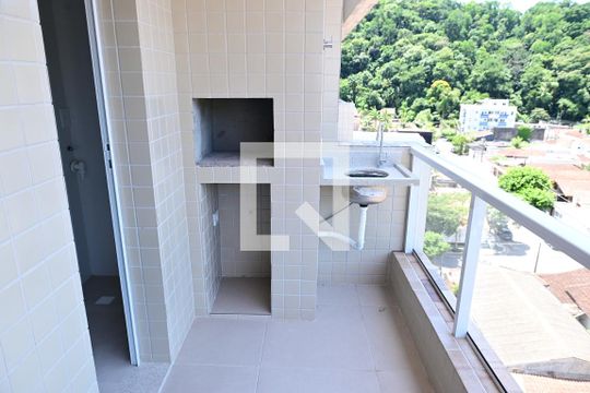 Varanda gourmet de apartamento para alugar com 2 quartos, 66m² em Canto do Forte, Praia Grande