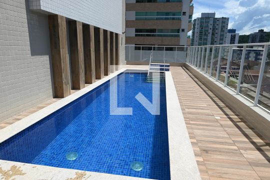 Área comum - Piscina de apartamento para alugar com 2 quartos, 66m² em Canto do Forte, Praia Grande