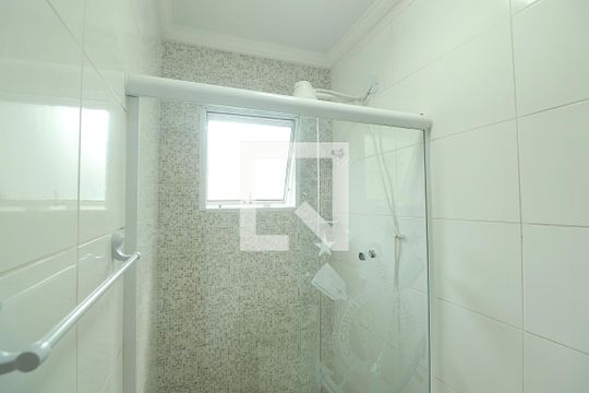Banheiro do Quarto 2 - Suíte de apartamento à venda com 2 quartos, 64m² em Vila Alto de Santo Andre, Santo André