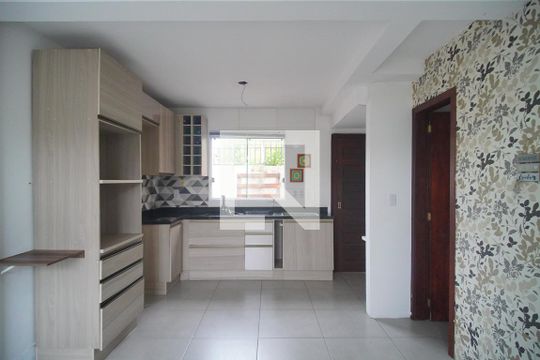 Sala/Cozinha de casa de condomínio para alugar com 2 quartos, 59m² em Rincao, Novo Hamburgo