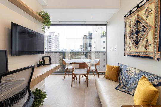 Apartamento para alugar com 1 quarto, 38m² em Indianópolis, São Paulo