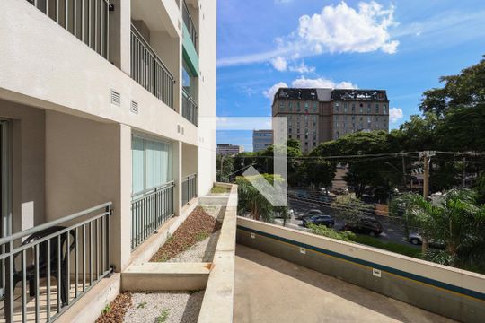 Vista da varanda de kitnet/studio à venda com 1 quarto, 20m² em Santana, São Paulo