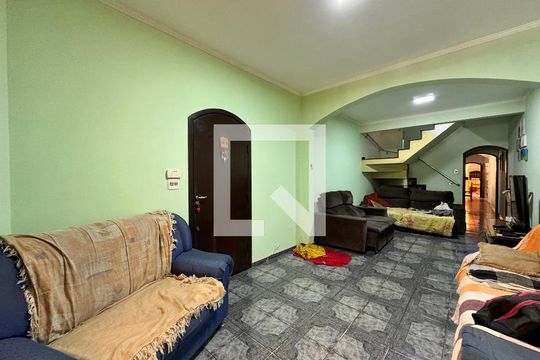 Sala de casa à venda com 3 quartos, 203m² em Vila Humaita, Santo André