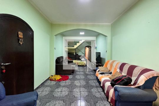 Sala de casa à venda com 3 quartos, 203m² em Vila Humaita, Santo André