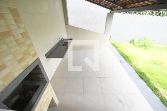 Área comum - Churrasqueira de casa para alugar com 3 quartos, 122m² em Recanto dos Emboabas, Aparecida de Goiânia