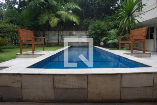 Área comum de kitnet/studio à venda com 1 quarto, 70m² em Panamby, São Paulo