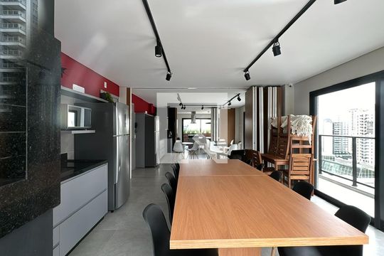 Área comum de kitnet/studio para alugar com 1 quarto, 22m² em Água Verde, Curitiba