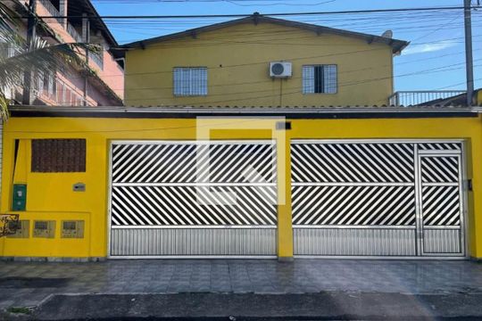 Fachada de casa de condomínio para alugar com 1 quarto, 50m² em Nova Mirim, Praia Grande