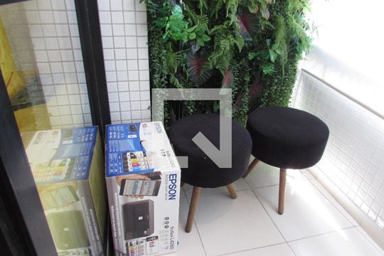 Varanda da Sala de apartamento para alugar com 2 quartos, 58m² em Vila Andrade, São Paulo