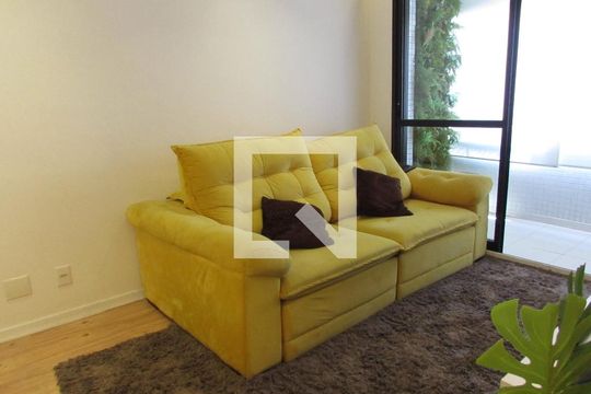 Sala de apartamento para alugar com 2 quartos, 58m² em Vila Andrade, São Paulo