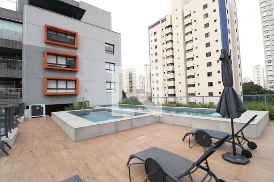 Área comum - Piscina de kitnet/studio para alugar com 1 quarto, 45m² em Vila Pompéia, São Paulo