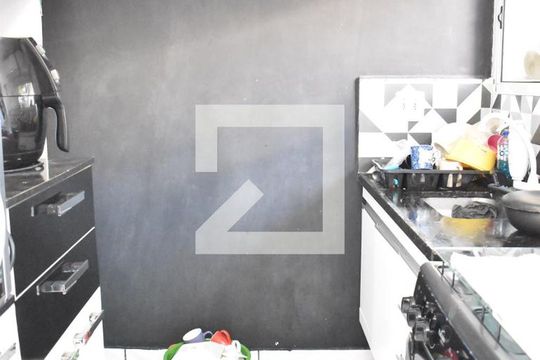 Cozinha de casa de condomínio para alugar com 2 quartos, 67m² em Guaratiba, Rio de Janeiro