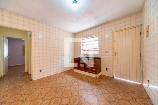 Cozinha de casa para alugar com 1 quarto, 49m² em Jardim Santo André, Santo André