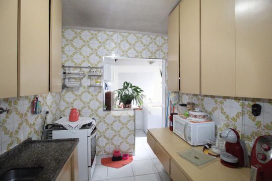 Cozinha e Área de Serviço de apartamento à venda com 2 quartos, 58m² em Jardim Popular, São Paulo