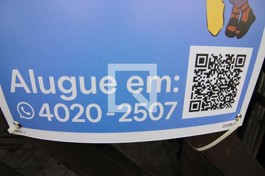 Placa Código QR  de casa para alugar com 3 quartos, 90m² em Alves Dias, São Bernardo do Campo