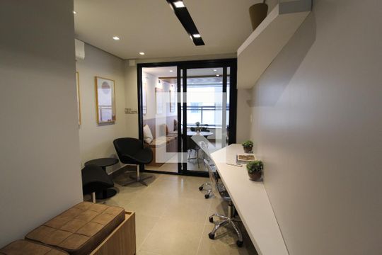 Área comum de kitnet/studio à venda com 1 quarto, 25m² em Indianópolis, São Paulo