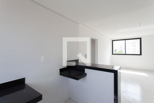 Cozinha de apartamento à venda com 3 quartos, 90m² em Santa Amelia, Belo Horizonte