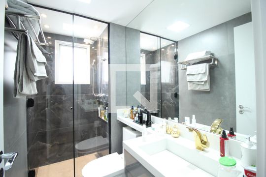 Banheiro da Suíte de apartamento à venda com 3 quartos, 68m² em Mooca, São Paulo