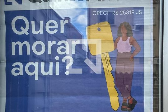 PLACA de apartamento para alugar com 2 quartos, 44m² em São Sebastião, Porto Alegre