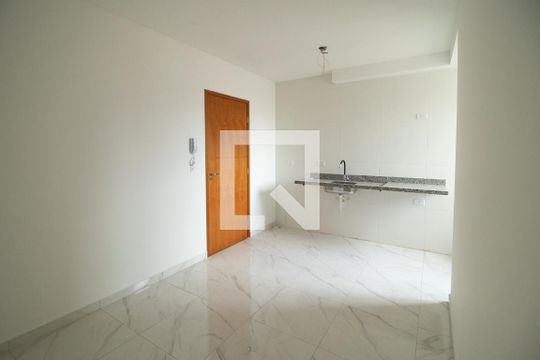 Sala e cozinha  de kitnet/studio à venda com 1 quarto, 29m² em Vila Gustavo, São Paulo