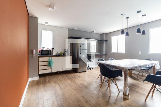 Área comum de apartamento à venda com 1 quarto, 64m² em Vila Moraes, São Paulo