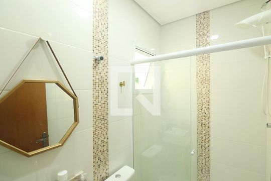 Suíte 1 - Banheiro do Quarto 1 de casa de condomínio à venda com 2 quartos, 120m² em Vila Príncipe de Gales, Santo André