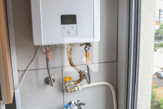 Cozinha e Área de Serviço de apartamento à venda com 1 quarto, 30m² em Várzea da Barra Funda, São Paulo