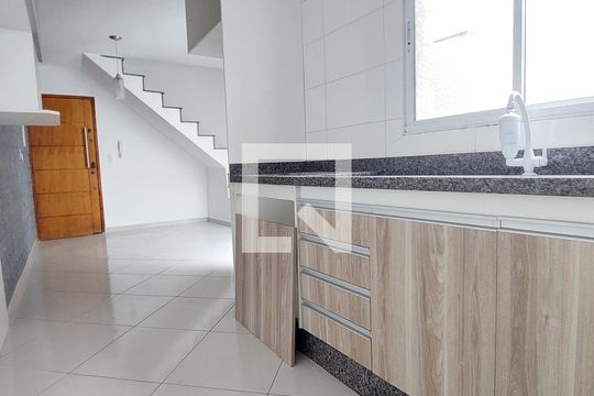 Cozinha de apartamento à venda com 2 quartos, 92m² em Vila Alto de Santo Andre, Santo André