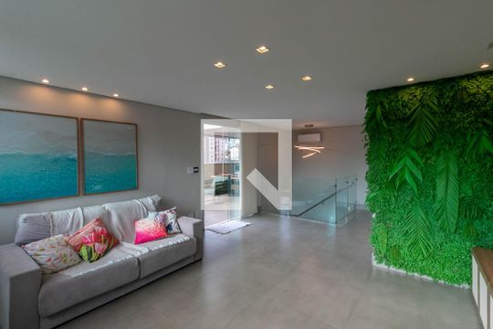 Sala de Tv de apartamento à venda com 4 quartos, 195m² em Caiçara-adelaide, Belo Horizonte