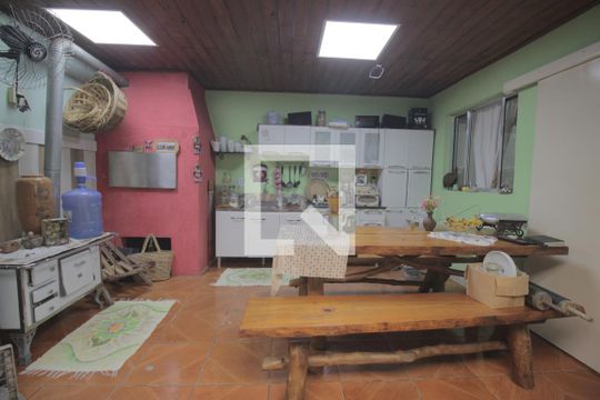 Área comum - Churrasqueira de casa à venda com 3 quartos, 83m² em Mato Grande, Canoas