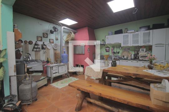 Área comum - Churrasqueira de casa à venda com 3 quartos, 83m² em Mato Grande, Canoas
