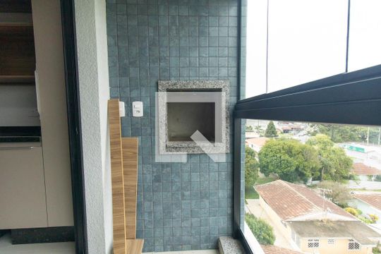 Varanda gourmet de apartamento para alugar com 1 quarto, 24m² em Novo Mundo, Curitiba