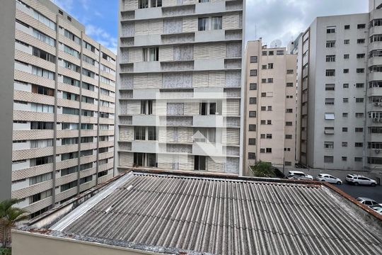 Vista da sacada de apartamento à venda com 1 quarto, 55m² em Paraíso, São Paulo