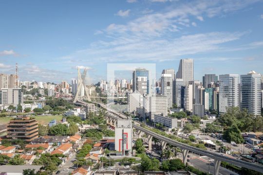 Vista da Varanda de kitnet/studio à venda com 1 quarto, 33m² em Vila Cordeiro, São Paulo
