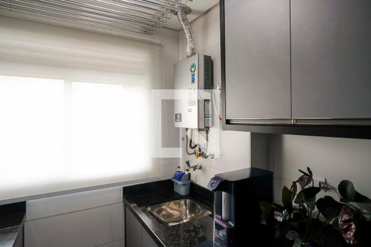 Área de Serviço de apartamento à venda com 3 quartos, 96m² em Santa Maria, São Caetano do Sul