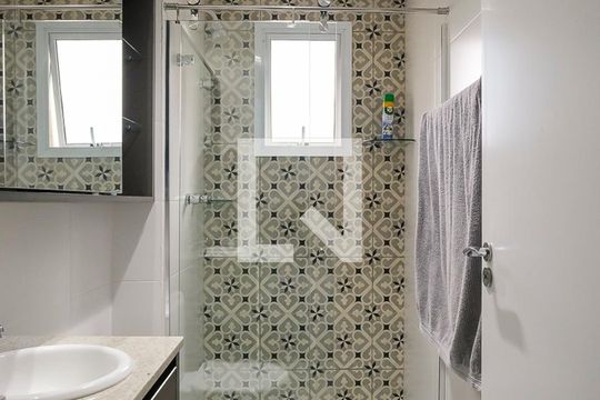 Banheiro de apartamento à venda com 3 quartos, 96m² em Santa Maria, São Caetano do Sul