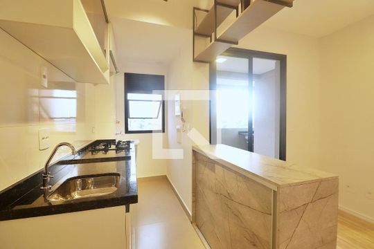 Cozinha de apartamento à venda com 2 quartos, 40m² em Parque Erasmo Assunção, Santo André