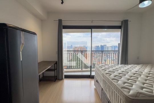 Studio de kitnet/studio para alugar com 1 quarto, 27m² em Santo Amaro, São Paulo