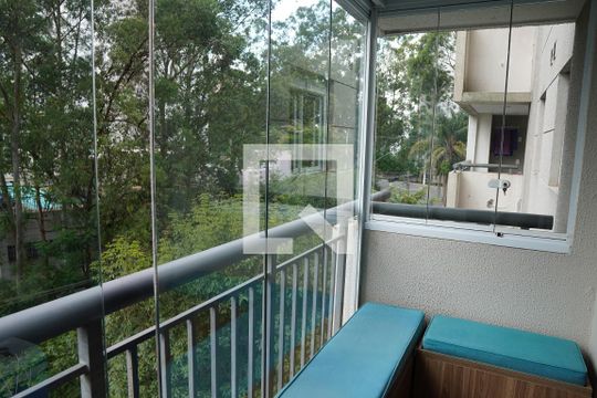 Varanda da Sala de kitnet/studio à venda com 1 quarto, 38m² em Vila Andrade, São Paulo