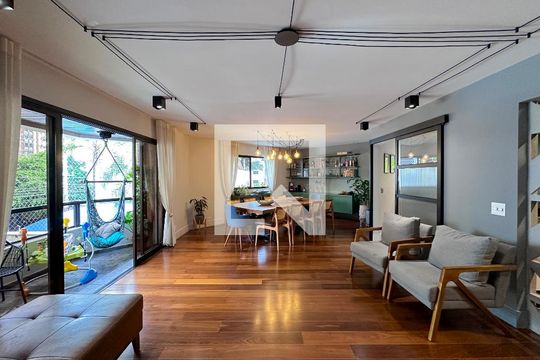 Sala de apartamento à venda com 4 quartos, 165m² em Brooklin Paulista, São Paulo