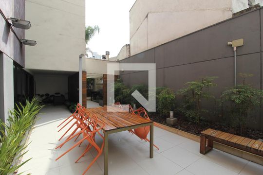 Área Comum - Churrasqueira de kitnet/studio para alugar com 1 quarto, 29m² em Itaim Bibi, São Paulo
