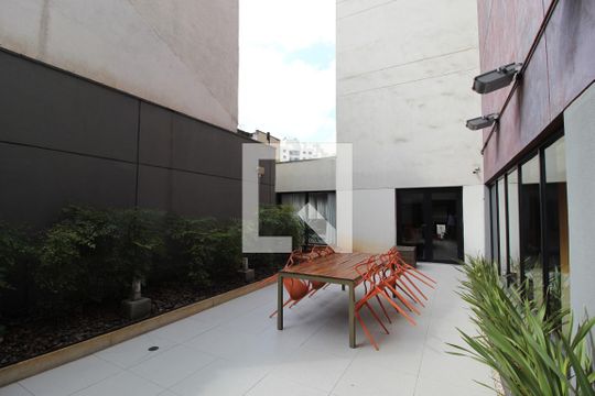 Área Comum - Churrasqueira de kitnet/studio para alugar com 1 quarto, 29m² em Itaim Bibi, São Paulo