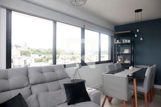 Sala de apartamento à venda com 2 quartos, 63m² em Jardim do Salso, Porto Alegre
