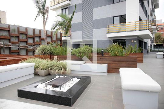 Área Comum - Lareira Ecológica de apartamento à venda com 2 quartos, 63m² em Jardim do Salso, Porto Alegre