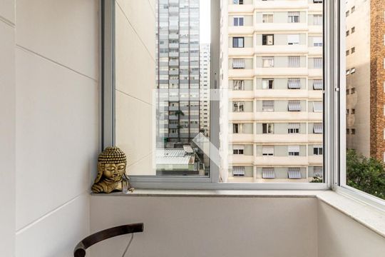 Varanda da Suíte de apartamento à venda com 3 quartos, 200m² em Higienópolis, São Paulo