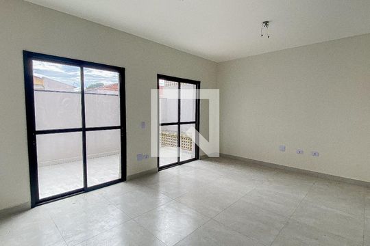 Sala - Sala de Jantar - Cozinha de casa de condomínio à venda com 2 quartos, 100m² em Vila Humaita, Santo André