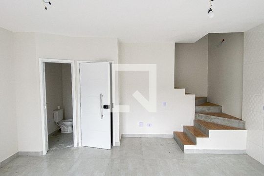 Sala - Sala de Jantar - Cozinha de casa de condomínio à venda com 2 quartos, 100m² em Vila Humaita, Santo André