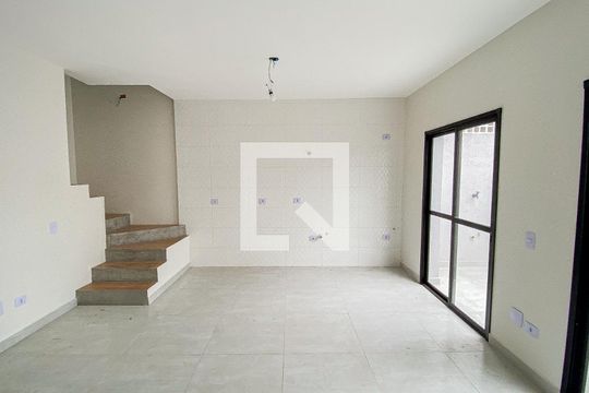 Sala - Sala de Jantar - Cozinha de casa de condomínio à venda com 2 quartos, 100m² em Vila Humaita, Santo André