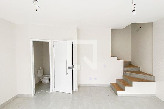 Sala - Sala de Jantar - Cozinha de casa de condomínio à venda com 2 quartos, 100m² em Vila Humaita, Santo André